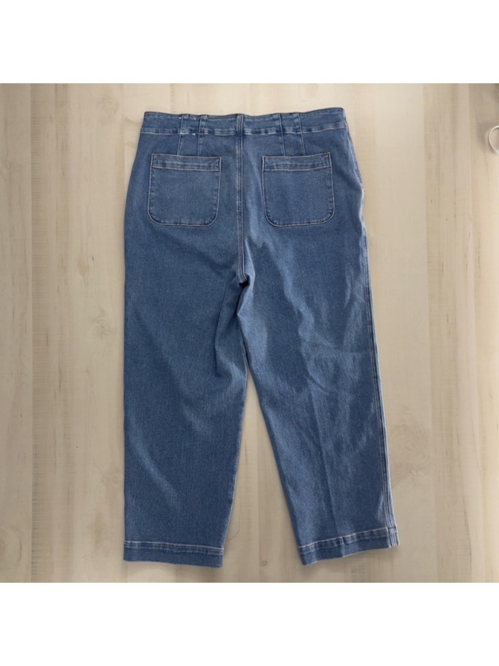 Talbots Classic High-Waist Blue Women’s Sailor Ankle Jeans - Picture 3 of 10